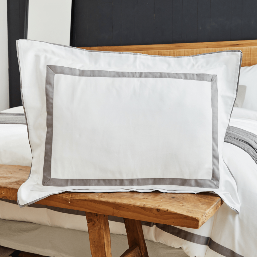 SHAM APLIQUE 400 HILOS x2 50 X 90 CM