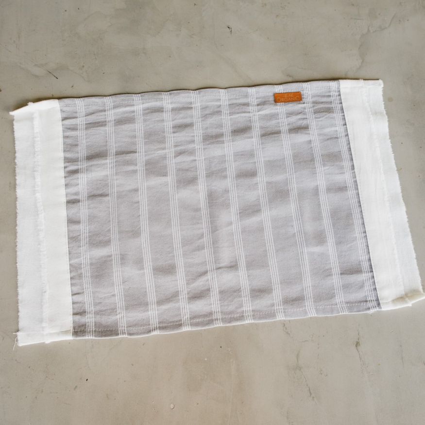 INDIVIDUAL TUSOR RAYAS GRIS
