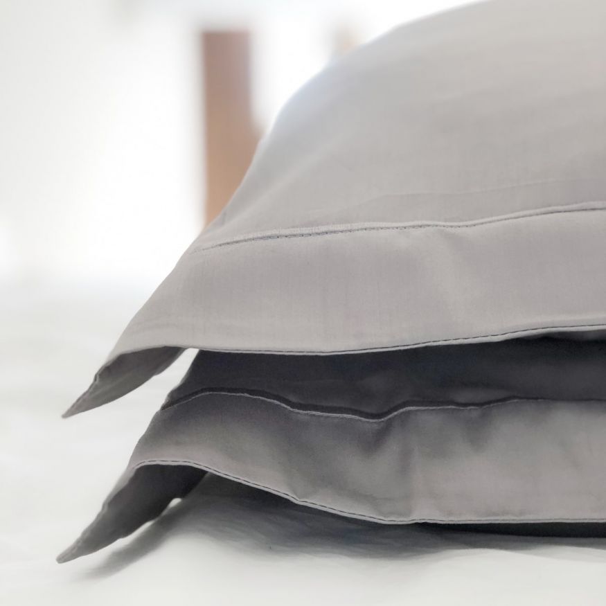 FUNDA DE ALMOHADA DECORATIVA 400 HILOS X2